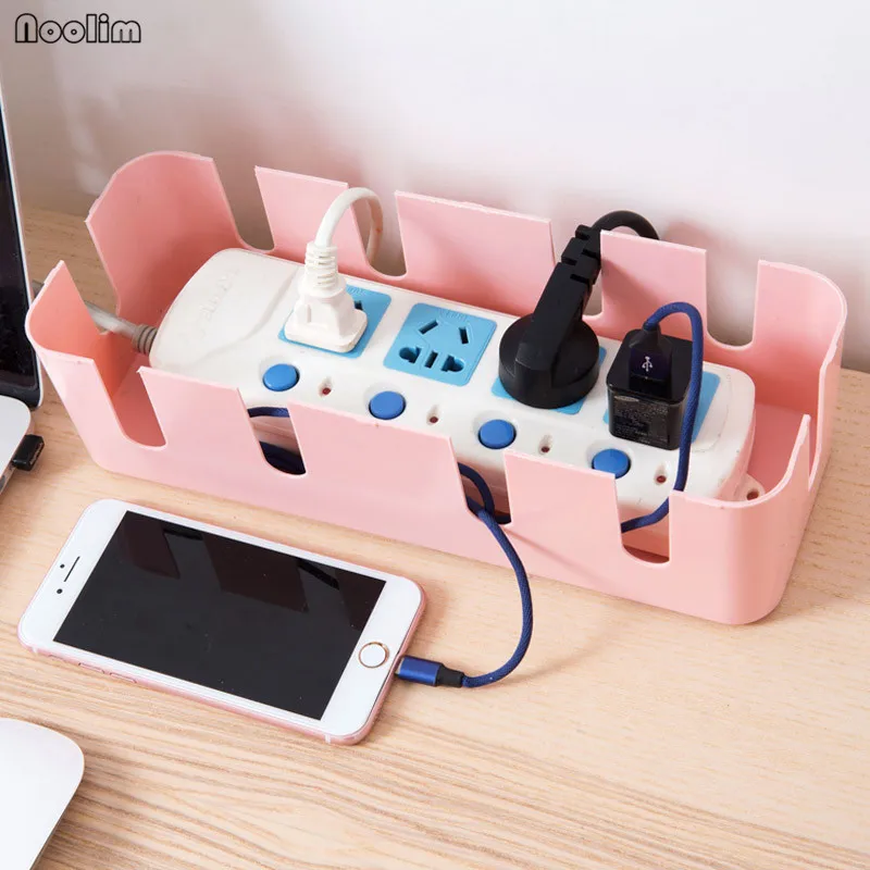 NOOLIM Desktop Plug Storage Box Wire Patch Panel Fixed Power Cord Socket Tabletop Data Line | Дом и сад