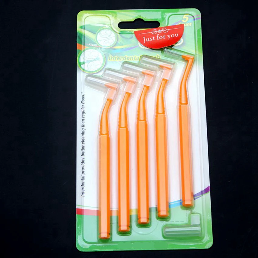 (5 упаковок/партия) межзубная щетка 0 8 мм зубная для гигиены ротовой полости щетки