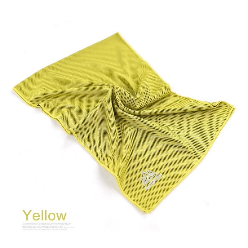 Yellow AONIJIE 4041 быстроохлаждающее полотенце быстрая сушка микрофибры для пляжа, фитнеса, тренажерного зала, йоги, бега, абсорбирующее детское полотенце для плавания - Цвет: Yellow