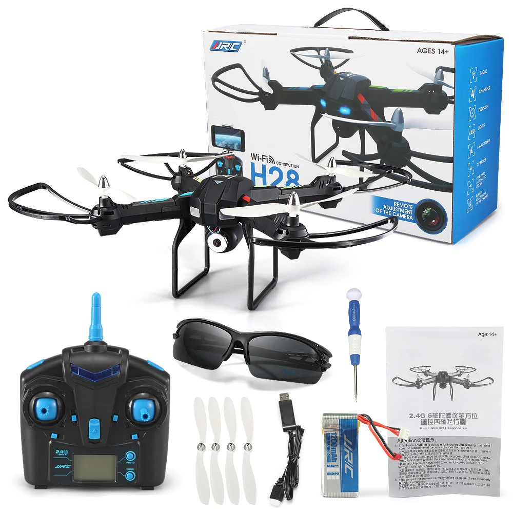 JJRC H28C Радиоуправляемый Дрон HD 2MP камера 2 4G 4CH 6-осевой гироскоп Квадрокоптер с