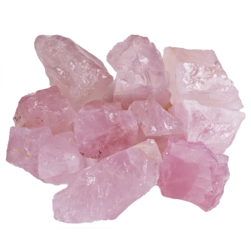 

Натуральный розовый кварц, необработанный, большой объем, для Wicca Reiki, кристалл, исцеление