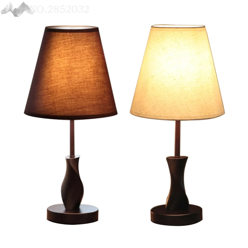 Современные прикроватные деревянные настольные лампы деревянное основание для