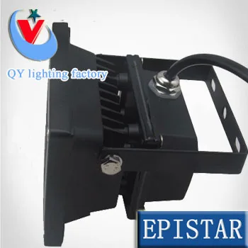 

4PC/lot FEDEXDHL Black 50W led spotlight Outdoor wall washer garden yard park square projector search Industry luminaire lamp