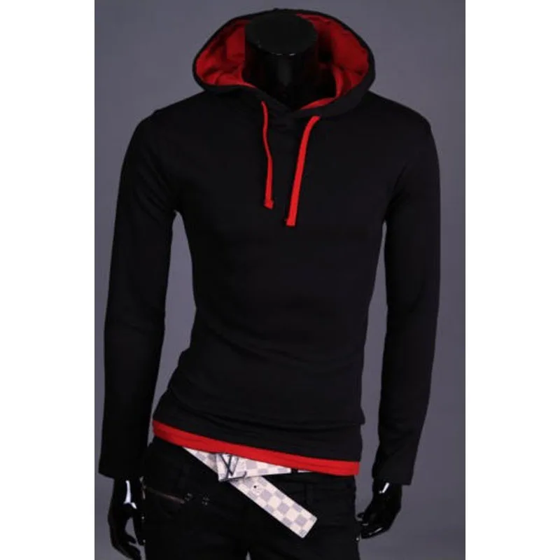 2017 международная торговля распродажа Мужская футболка с капюшоном и длинными