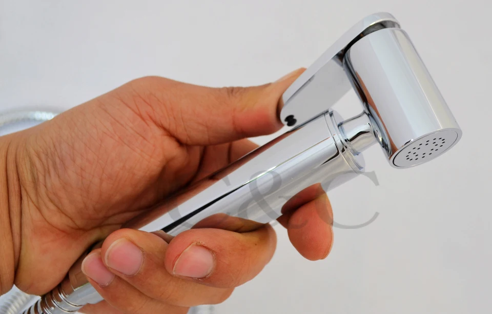 Бесплатная доставка Латунь Shattaf Биде + Т адаптер шланг держатель Toliet душ