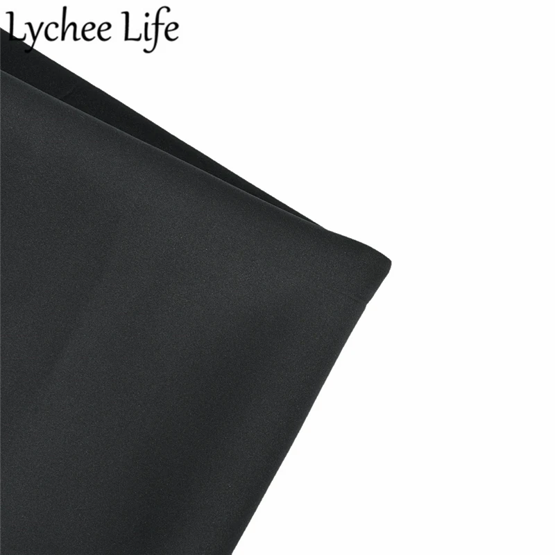 Lychee Life черная Неопреновая ткань 45x143,5 см SBR Неопреновая Ткань DIY Ручная работа швейная одежда аксессуары для одежды принадлежности
