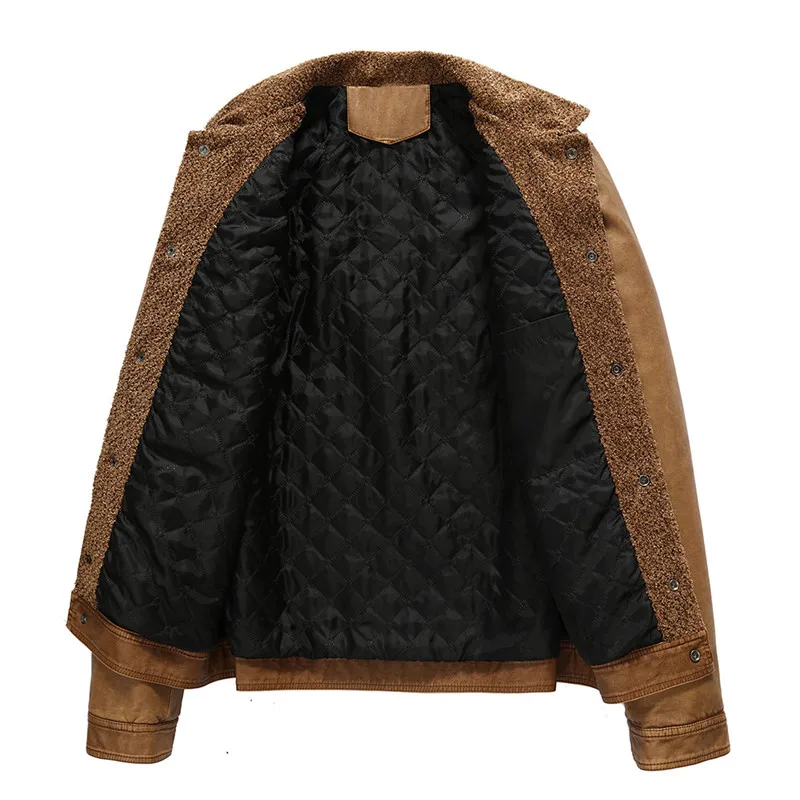 Для Мужчин's Искусственная кожа куртка Байкер осень 2017 г./Зимняя мода отложным