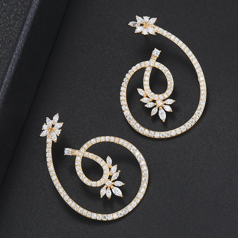 Женские свадебные серьги SISCATHY новые модные гвоздики в богемном стиле с фианитом