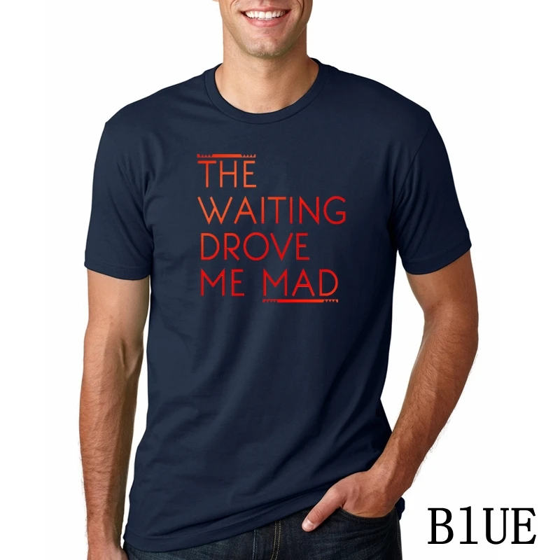 The Waiting gove Me Mad-Pearl jam креативная мужская футболка мужская новая футболка с коротким рукавом с круглым вырезом Новинка Топ Футболка - Цвет: BLUEXQ12393