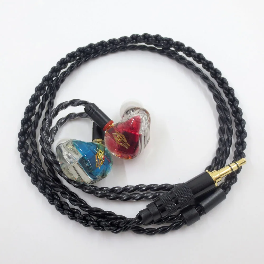 ZSFS посеребренный обновленный кабель для наушников Shure SE215 SE315 SE425 SE535 SE846 ue900 w40 w60 w80