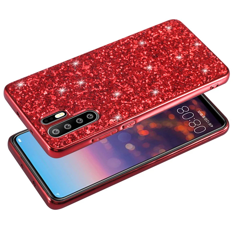 Шикарный Блестящий чехол p30pro для Huawei P30 Pro Lite Nova4e роскошный мягкий ударопрочный из