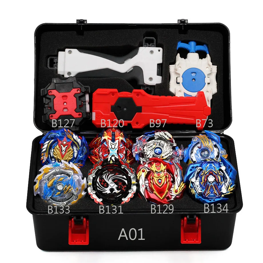 Beyblade Burst Bayblade набор 8 Beyblades + 4 пусковых установки 1 ручка Bey Blade Набор волчок