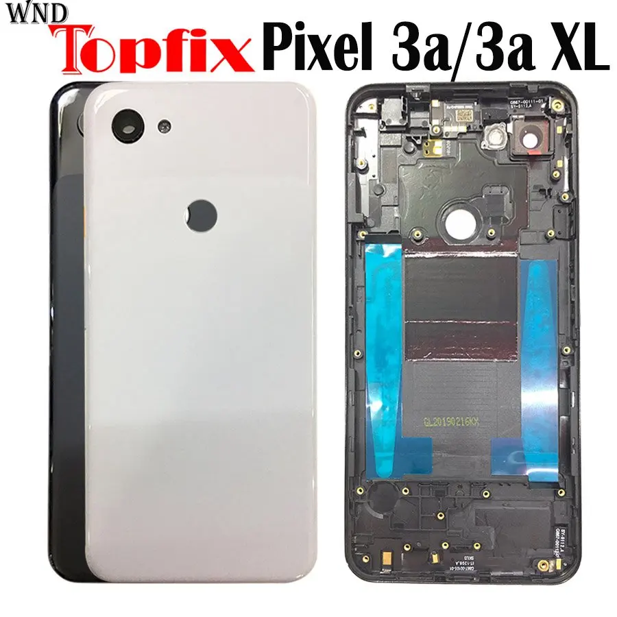 Новинка Крышка батарейного отсека для HTC Google Pixel 3A задняя крышка корпуса Сменный