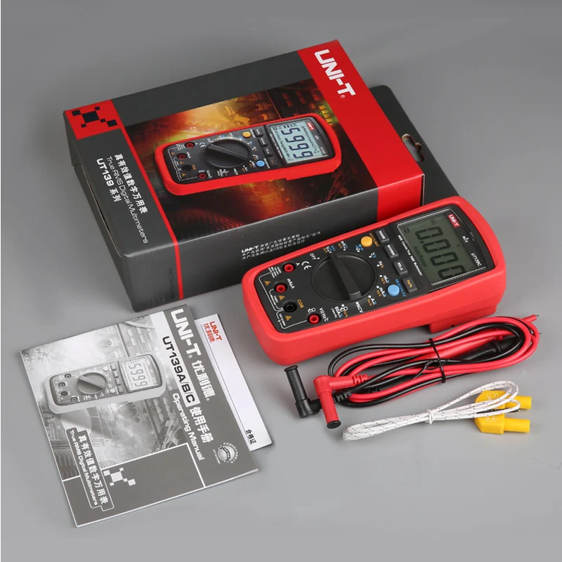UNI T UT139C блок цифровой мультиметр Авто Диапазон True RMS метр конденсатор с