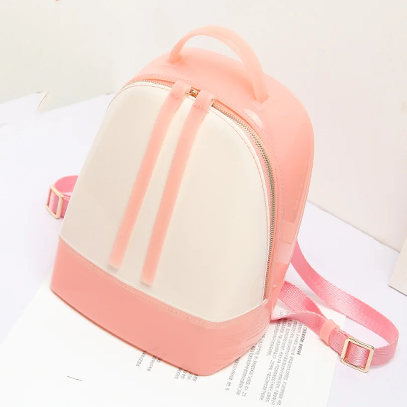 2019 летние силиконовые Милые яркие цвета женские пляжные рюкзаки на молнии