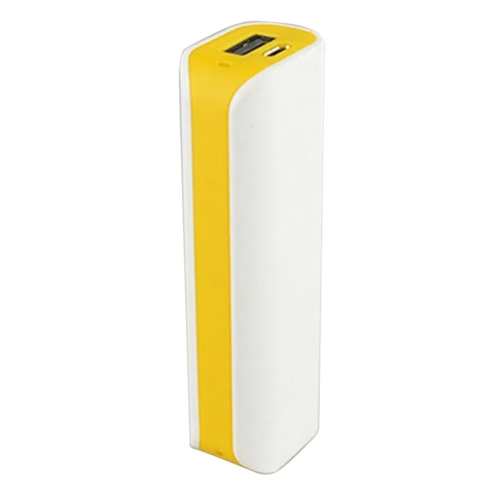 Yellow 1x18650 Внешний аккумулятор Сварка USB порт внешний аккумулятор PCB зарядное устройство чехол DIY Kit Зарядное устройство(без батарей - Тип штекера: Yellow