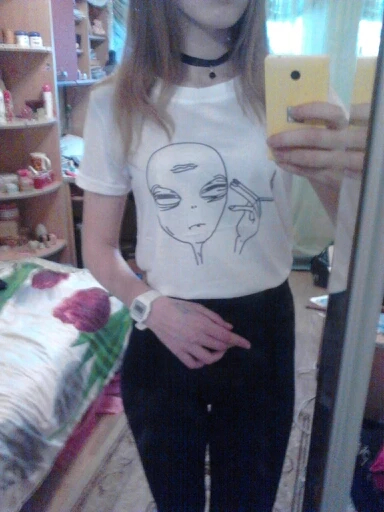 Популярная футболка Kwaii с курительными пришельцами женские Забавные футболки в