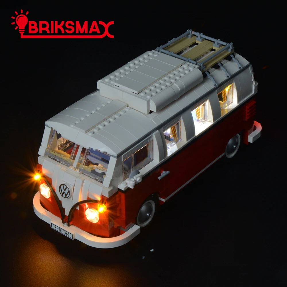 BriksMax светодиодный светильник для VOLKSWAGEN T1 Camper Van строительные блоки модель светильник комплект совместим с 10220