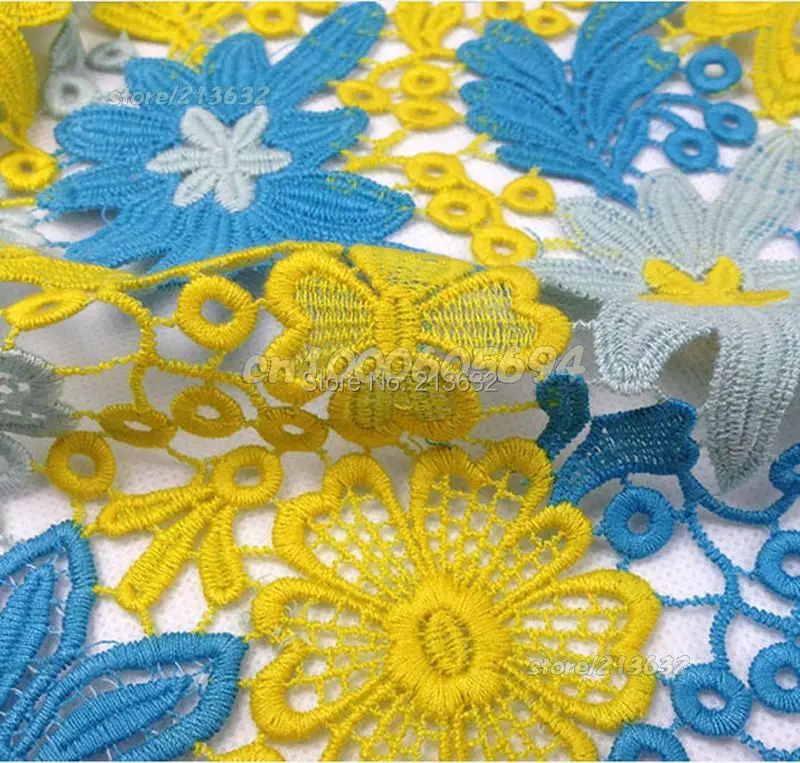 PQYY83 гипюровая кружевная ткань из органзы высокое качество швейцарская вуаль