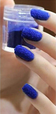 Classic blue 20 г мигающий порошковый порошок классический синий самодельные Украшения для ногтей Дизайн ногтей пушистый бархатный порошок - Цвет: Classic blue