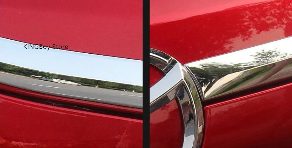 2 шт. декоративные блестящие накладки на заднюю дверь багажника для Mazda CX5 CX-5 2017 2018