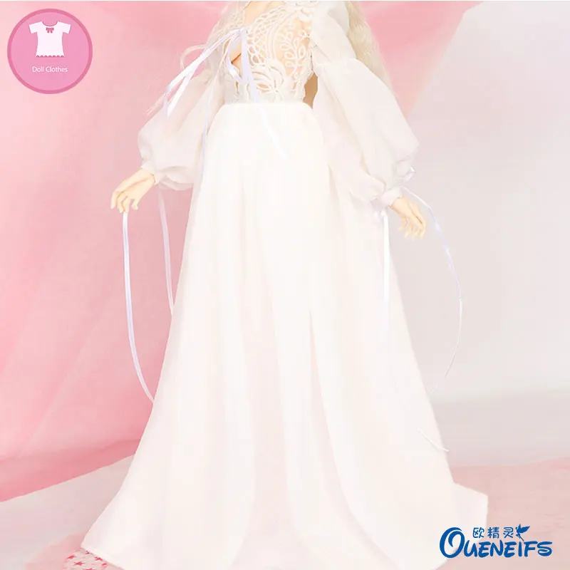 BJD одежда 1/4 платье принцессы свадебное вечернее платье Maxiskit шифон для Dollshe девушка тело YF4-186 куклы аксессуары