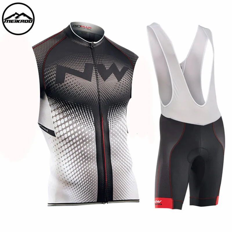 NW 2018 NEW Men Cycling Jersey Sleeveless Set Outdoor Sport Wear Bib Shorts Bicycle Clothes Quick Dry Ropa Ciclismo Maillot | Спорт и
