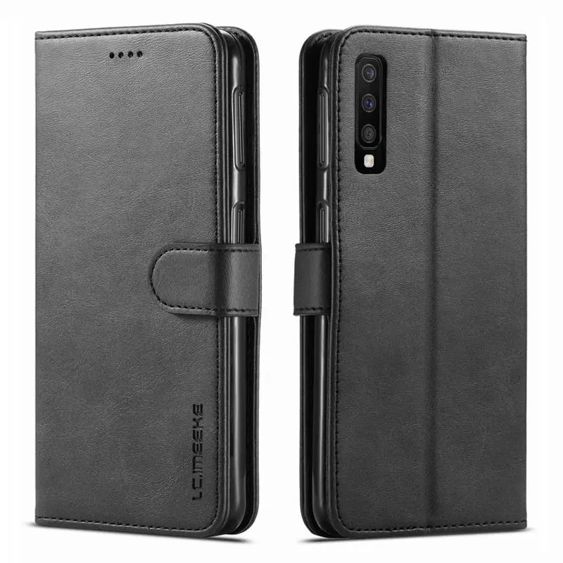 Чехол для samsung Galaxy A8 Plus A7 A9, роскошный чехол с магнитной откидной подставкой, кожаный чехол для телефона A 7 8, ретро Etui