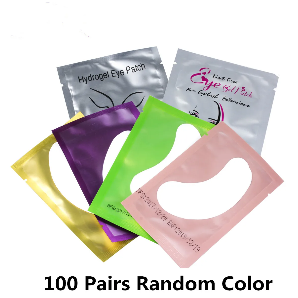 100mix 50/100 Pairs Eye Patch Lashes Extension Paper Patches Under Eye Pads Lash Extension Paper Patches Eye Tips Sticker Wraps Tools - Цвет: 100mix