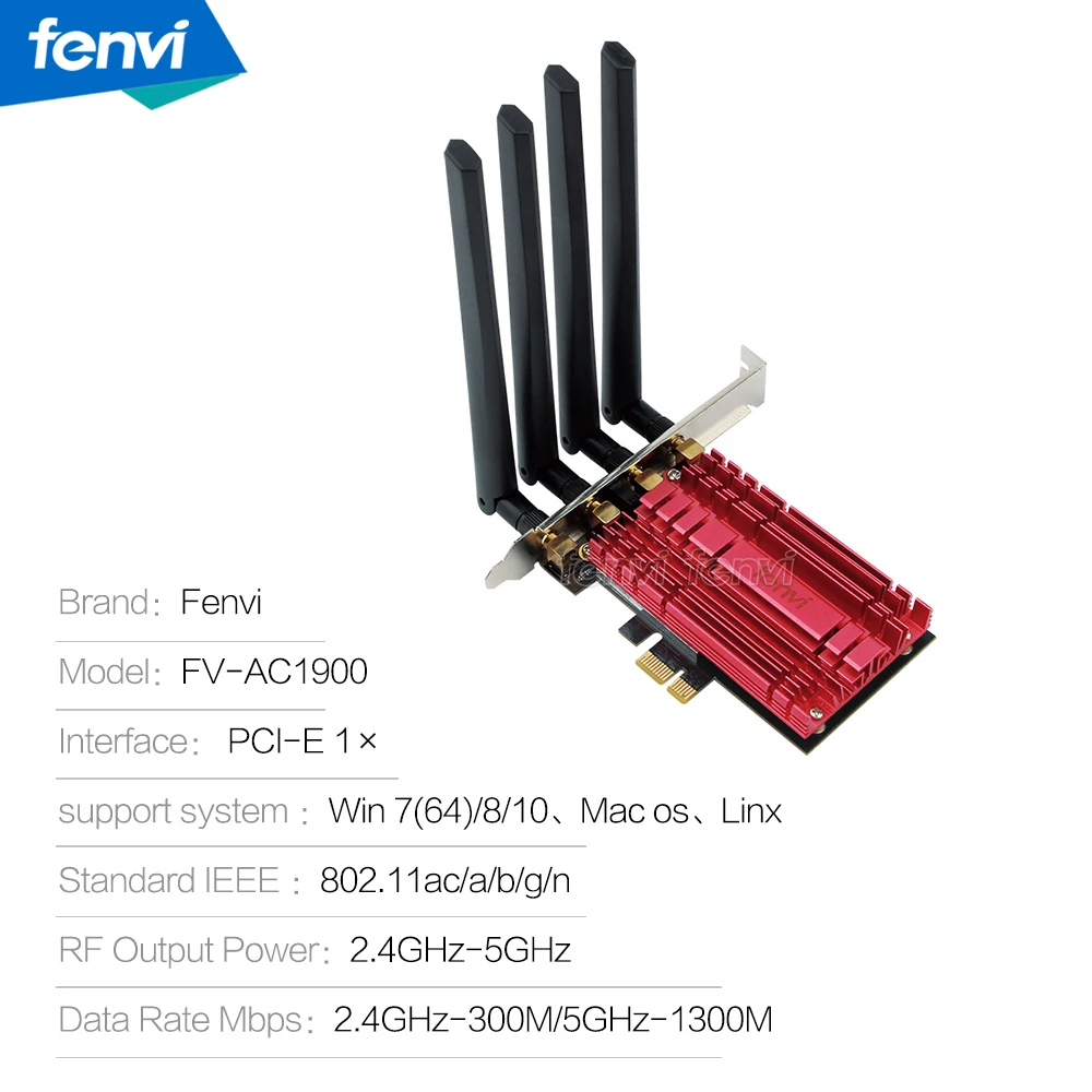 Двухдиапазонный AC1900 Broadcom BCM94360 беспроводной 802.11AC WIFI адаптер настольный Wifi PCI Express