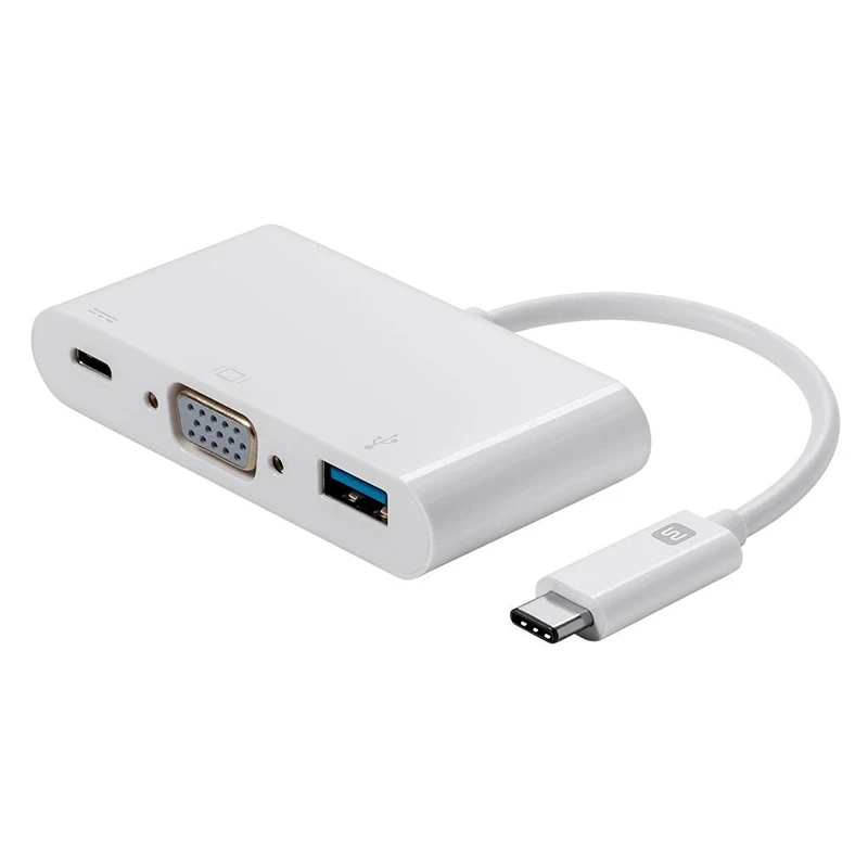 USB-C на VGA Женский + USB 3 0 Type C адаптер (114504) | Строительство и ремонт