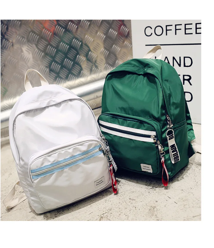 Японский Харадзюку сплошной цвет ulzzang backbag дикая кисть уличная Студенческая сумка стример женский рюкзак