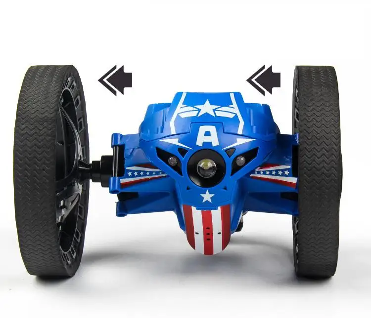2,4G дистанционное управление Управление игрушки RC автомобиль отказов Jumping автомобиль с гибкими колесами вращение светодиодный ночной Светильник RC автомобиль игрушечный робот подарок для мальчика Дети SJ88