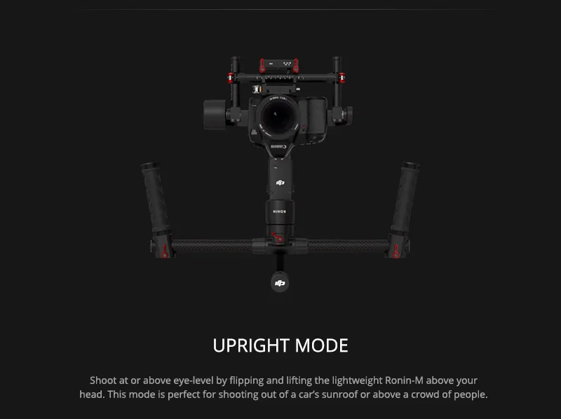 DJI Ronin-M для камеры стабилизированный и сбалансированный ручной 3-axies gimbal для камеры(не включает камеру) DJI Ronin M