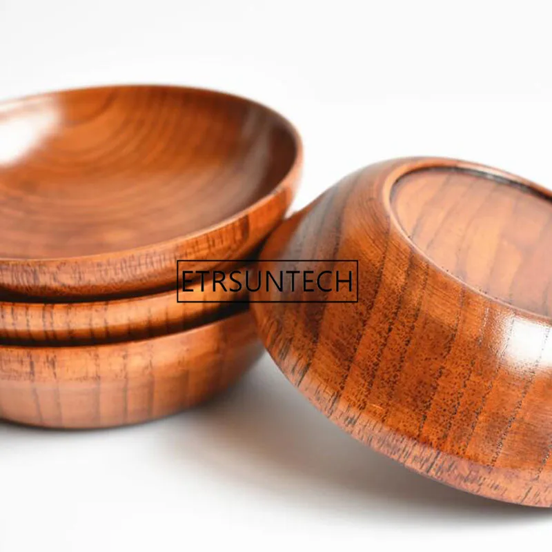 Jujube деревянная тарелка для соуса круглая мини уксуса 11x3 см Посуда суши кухня
