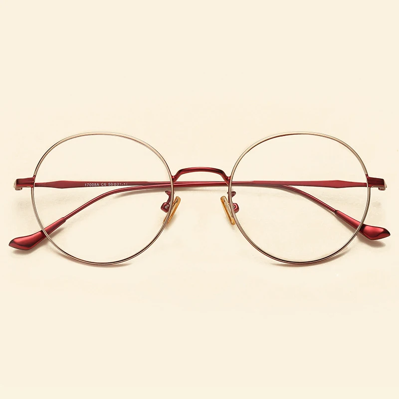 Бренд NOSSA корейские винтажные металлические оправы для очков женские и мужские