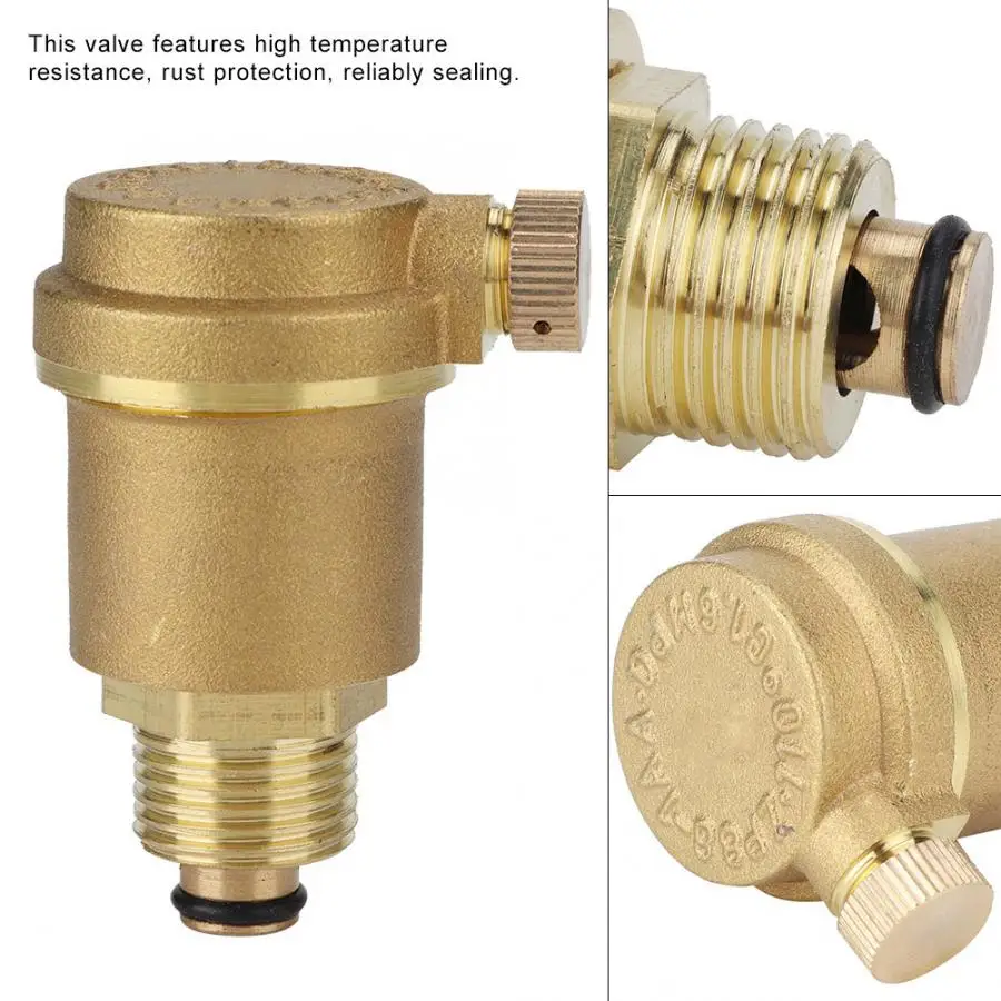 1 шт. клапан для вентиляции латунный автоматический предохранительный сброс