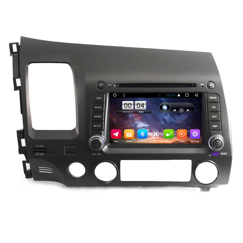 7 &quotAndroid 6 0 четырехъядерный автомобильный dvd плеер для Honda Civic 2006 2008 2009 2010 2011 GPS