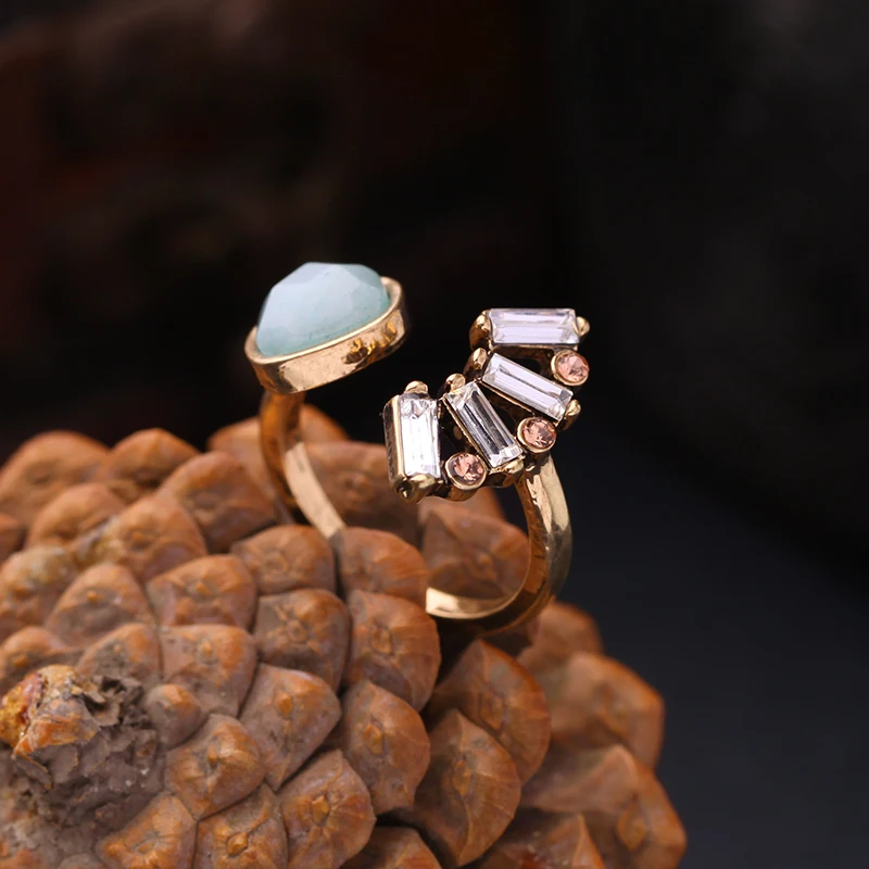 Высокое качество Женские Ювелирные изделия Хрустальный веер стиль Открытое