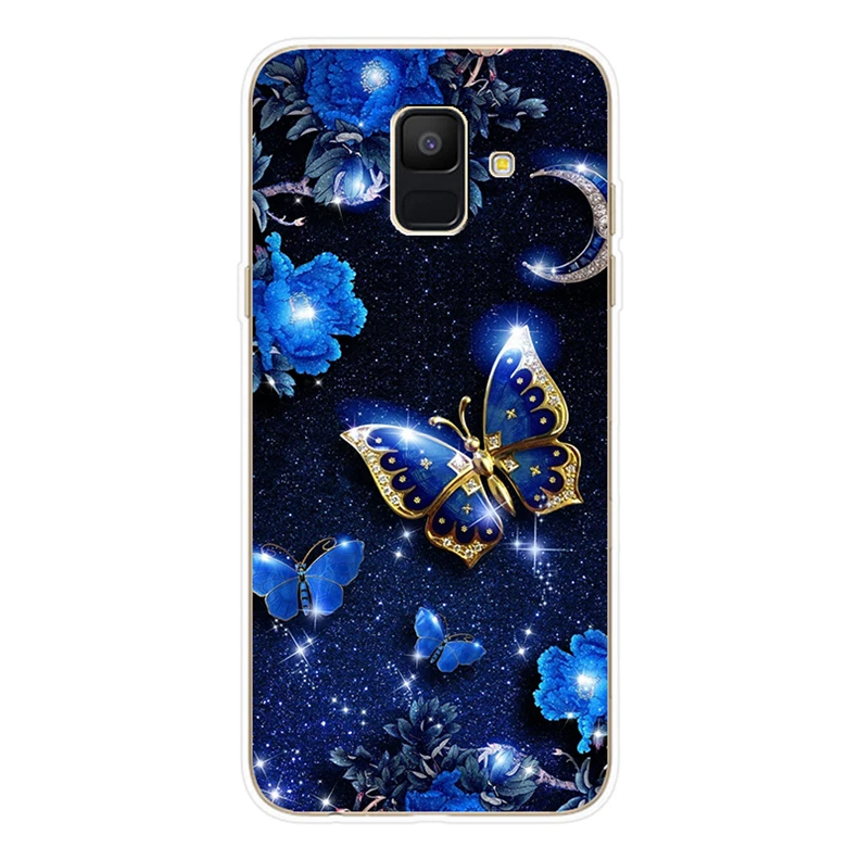 Для Samsung Galaxy A6 A8 2018 Чехол Мягкий силиконовый чехол для телефона Чехлы A 6 Plus 8 A600F A610F