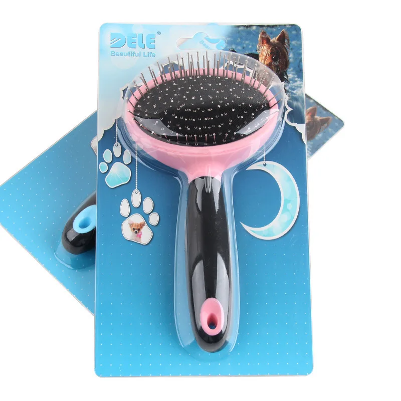 1 шт. Домашний питомец собака расческа длинная щетка для волос пластиковая ручка