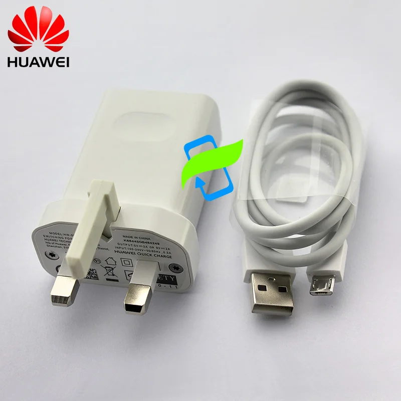UK Charger Micro USB 5 шт.,, huawei P20 lite, зарядное устройство, 9 В, 2 А, QC 2,0, быстрая зарядка, адаптер, USB кабель, P10 P9 Plus, Honor 9, 8, mate 10 Pro, Nova 3 - Тип штекера: UK Charger Micro USB