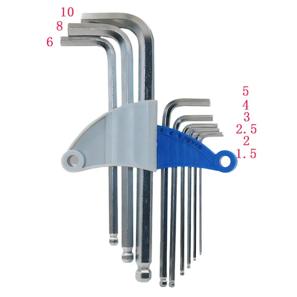 9 шт. промышленный метрический шестигранный шариковый концевой длинный