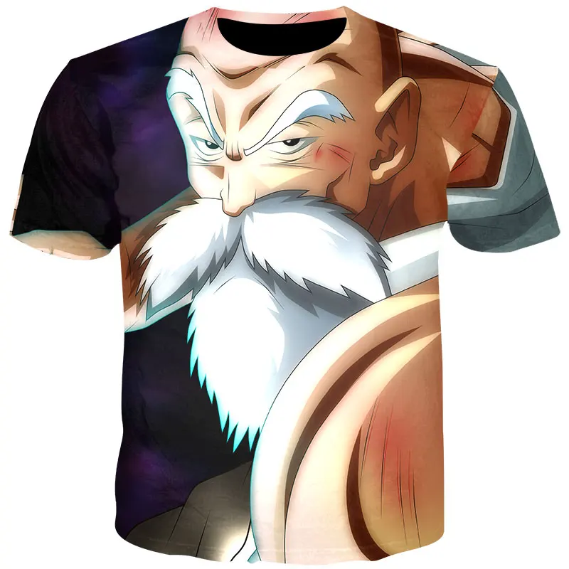 pattern 7 YOUTHUP Летние футболки мужские с принтом аниме Dragon Ball 3D футболка Oogway Tees Master Roshi Мужская футболка уличная одежда размера плюс - Цвет: pattern 7
