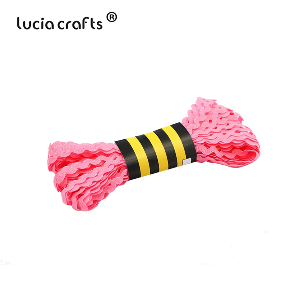Lucia crafts 15 ярдов/шт 8 мм многоцветная корсажная лента для самодельных волос бант свадебные декоративные аксессуары для вечеринок W0501