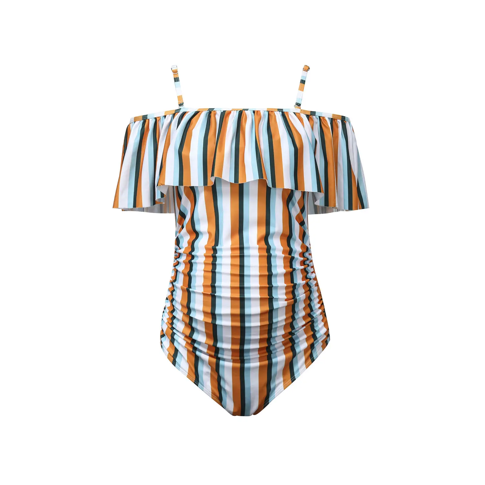 Купальник бикини для беременных женщин с оборками монокини купальный костюм