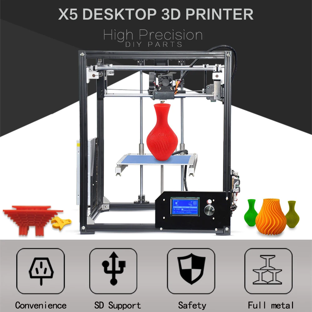 TRONXY 3D принтеры широкоформатной печати Размеры 210*210*280 мм высокой точности Reprap