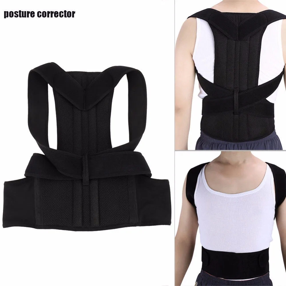 

Adjustable Back Support Brace Support Belt Back Posture Corrector Clavicle Spine Back Shoulder Lumbar Posture Correction