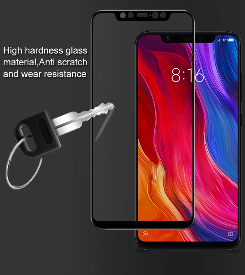 Xiaomi Mi8 закаленное стекло Xiaomi Mi8 стекло IMAK полное покрытие протектор экрана
