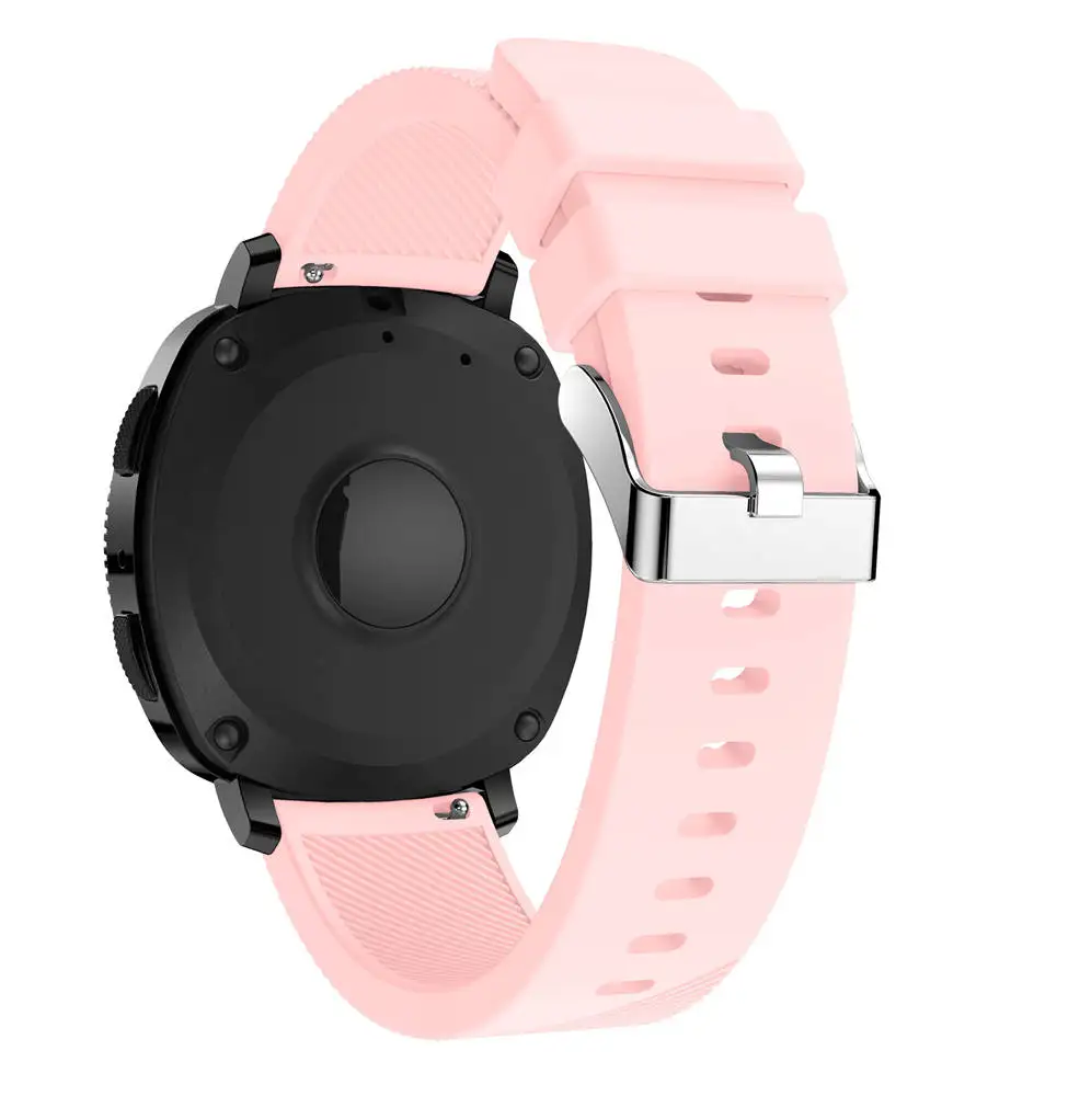 Light pink Спортивный силиконовый ремешок для часов samsung gear Sport 20 мм, ремешок на запястье, сменный ремешок, модный легкий ремешок для часов, новинка - Цвет ремешка: Light pink
